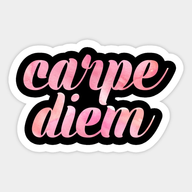 Carpe Diem Sticker by lolosenese